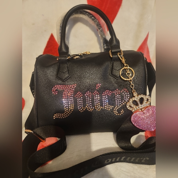 Juicy Couture Be Classic II Ombre Rhinestone Satchel and Wallet - Picture 3 of 7